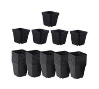 50 Pieces Nursery Pots Decor Square Seed Starting Pot for Room Garden Office