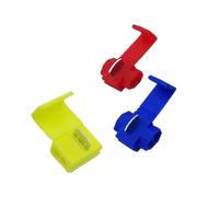 50 pieces of wire and cable connectors, electric quick connectors, terminal crimping without damage or breakage(Red-50PCS)