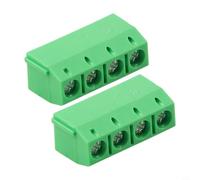 50 Pieces PCB Mount Screw Terminal Block Connectors for 18AWG to 26AWG Wires with Secure Connections (Is green)