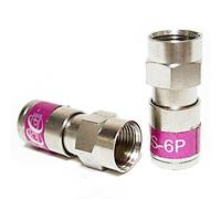 50 Pieces PCT-TRS-6P COAXIAL RG6 Fittings Plenum F connector CMP RATED COAX CONNECTOR