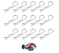 50 Pieces RC Body Clips,Universal R Clips for RC Cars,R Shaped Spring Cotter Pins,Carbon Steel RC Shell Clips,Durable RC Car Body Replacement Accessories,Suitable for Remote Control Vehicles