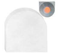 50 Pieces Record Inner Sleeves 7/10/12 Inch LP Vinyl Inner Sleeves Semi-Transparent Anti Static Single Round Record Album Covers | Dustproof LP Protective Covers| Album Inner Sleeves