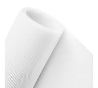 50 Pieces Rectangular Pot Bottom Hole Mesh Pad 20x30cm Fiberglass Anti-Leakage Soil Breathable Grid for Flower Planters Gardening White Gray Black(White)