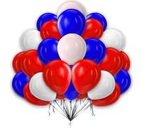 50 Pieces Red White Blue Decorations Balloon 5 Inches Latex Balloons Great Britain Party Decorations Balloons for Kids Birthday Anniversaries National Celebrations