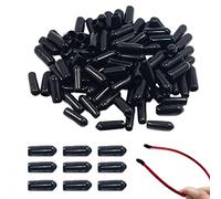 50 Pieces Rubber End Caps Mixed Black Mini Rubber Sleeve Fit Hair Hoop Band Diy Hair Jewelry