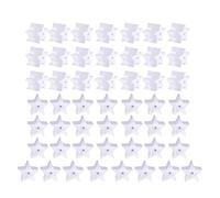 50 Pieces Silicone Ear Back Pads Star/Heart Shaped Design Silicone Ear Plugs Suitable for Earrings Silicone Ear Back