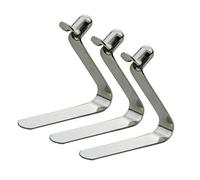 50 Pieces Single Button 3mm / 4mm / 5mm / 6mm / 7mm / 8mm / 9mm Clips Kayak Paddle Snap Spring Clip Tent Pole Clips Awning Telscopic Tube Camping & Caravan & Chair Tube Lock (5 mm Single Pin)