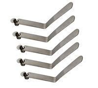 50 Pieces Single Button 3mm / 4mm / 5mm / 6mm / 7mm / 8mm / 9mm Clips Kayak Paddle Snap Spring Clip Tent Pole Clips Awning Telscopic Tube Camping & Caravan & Chair Tube Lock (8 mm Single Pin Long Leg)