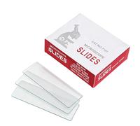 50 Pieces Slides for Microscopy Applications Biology Glass Size 24x76.2mm Pre Cleaned Microscope Slides for Biological Science Education Glass Construction