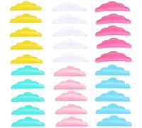 50 Pieces Small Lash Lift Rods, Silicone Pads Eyelash Shields for Perm Curls Kits, Reusable Lash Lifting Pads Silicone Eyelash Pads for Eyelashes Makeup Tool for Balm Lifter Roller Sticky Curler