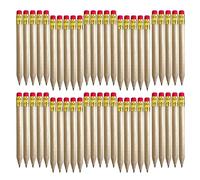 50 Pieces Small Pencils with Rubbers Half Pencils Pencils Pocket Pencils for Writing Drawing Wedding