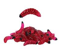 50 Pieces Soft Fishing Lures Artificial Maggot Worm, Fake Silicone Bread Worm Earthworm Fishing Lure Baits Swimbait for Trout Barbel Carp