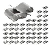 50 Pieces Stainless Steel Cable Clips Kit Solar Panel Wire Clip Electrical Cord Management S Clip Easy Installation Cable Clips