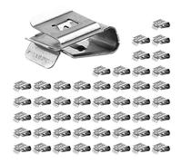 50 Pieces Stainless Steel Solar Panel Cable Clips Module Wire Management Wire Clips for Wiring Boat Cable