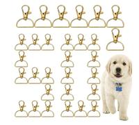 50 Pieces Swivel Hook Ring Clip Hooks Swivel Trigger Hooks | for Jewellery Making Bags, Arts, Crafts, Wristlet and Leather Bag