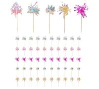 50 Pieces Tassel Decoration Inserts, Colorful Sequin Tassel Inserts, Cocktail Decorations, Food Decoration Inserts, Cake Decoration Inserts, Party Decoration Accessories
