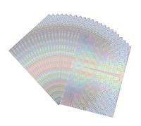 50 Pieces Toner Reactive Foil for Laminator, 20x29cm/7.9x11.4inch Foil Paper for Toner Foiling Scrapbooking Craft Projects Card Making, Foil by Laser Printer and Laminator ( Silver Snowflake )