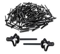 50 Pieces Tri-Fold Exploding Blind Rivets, 3.2mm 4mm Aluminum Flange Expansion Rivets, Dome Head Pop Rivets for Industry Construction Metal Automobile Furniture Ships(4X14mm)