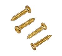 50 Pieces Tuning Peg Mounting Screw for Electric Acoustic Guitar Bass Golden