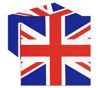 50 Pieces Union Jack Flag Paper Napkins, British Disposable Cocktail Napkins for UK Royal-Themed Celebrations, British Sports Events, King’s Coronation Decor, Afternoon Tea Party Supplies