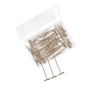 50 Pieces Wig Head Pins T-pins T Shaped Needles Straight Pins for Wig Mannequin Head Modelling Crafts (1.8 Inches)
