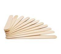 50 Pieces Wooden Ice Cream Sticks Wooden Popsicle Sticks Wood Sticks Kids Hand Crafts Art Cake Tool DIY Craft Sticks, Style 01