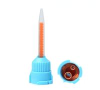 50/pk Blue/Orange 10:1/4:1 Ratio Crown & Bridge Mixing Tips High Performance Dental Mixing Tips, HP T-Mixer Tips Short Length