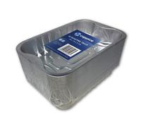 50 Pk Coppice Strong Aluminium Foil Trays For Baking, Bbq, Roasting & Grilling 29 X 19 X 5Cm. Freezer, Microwave & Oven Safe