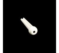 50 Plastic Bridge Pins White w/Black dot Allparts BP-0678-025