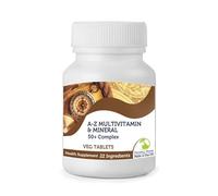 50+ Plus A-Z Multivitamins & Minerals 23 Micronutrients Complex Veg Tablets Sample Pack x 7 Tablets Health Food Supplements 22 Vitamins Ingredients Optimal Health & Wellness