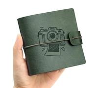 50 Pockets Instax Mini Album, Polaroid Photo Album, 2 x 3 Inch, compatible with Fujifilm Instax Mini 9 / Mini 8 / Mini 90, for Polaroid Snap/Z2300/, Green, HOMEMARS Small Photo Album, Unique Design