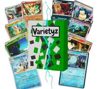 50 Pokémon Cards German - Includes 5 Holo Glitter Cards & 5 Reverse Holos - Various Cards without Duplicates - Trading Card Box Set for Children & Collectors