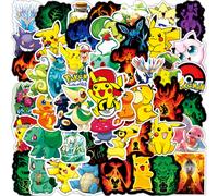 50 Pokemon Pikachu Stickers Laptop Home Wall Window Luggage Stickers