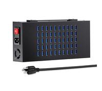 50 Port USB Charging Station 200W (40A), High Power Fast Charging Block, Multiple Computer Charging Stations with Smart IC Protection, Suitable for Hotels