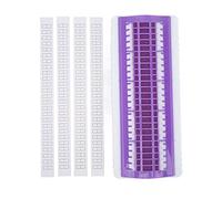 50 Positions Floss Organizer, Cross Stitch Thread Organizer with 4 Replaceable Papers, ABS Plastic Embroidery Holder for Better Sorting and Arranging, Portable Floss Storage Kit fo (Purple)