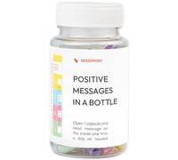 Sensemory 50 Pre-Written Positive Messages in a Bottle, Adult Stress Relief Gifts, Positive Affirmation Gifts for Women, Valentine's Day Gifts, Self Care Kit Mediation, Unique Health Wellness