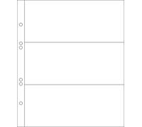 50 Prophila banknote envelopes, 3-part, for 3 banknotes each up to approx. 180 x 80 mm