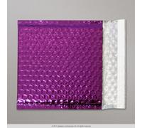 50 Purple Metallic Bubble Wrap Lined Padded Mailing Gift Envelope/Bag CD Size