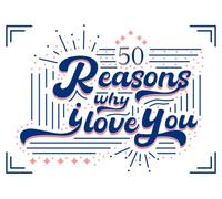 50 Reasons Why I Love You: Personalized Fill in the Love Book original and personalized gift for men or women