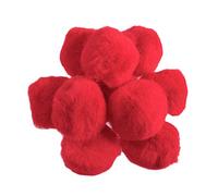 50 Red 35mm or 1.5in Craft Pom Poms |Pompoms for Crafts