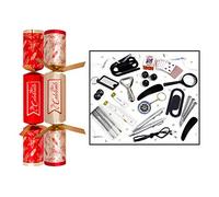 50 Red & Gold Celebrate 12" Christmas Crackers New Year Party Bulk Xmas
