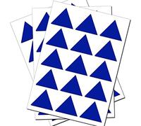 50 Royal Blue Triangles - Removable Self Adhesive Waterproof Durable Vinyl Stickers - Digitally Cut to The Sticker Shape - Size 10mm