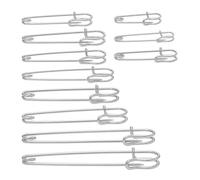 50 Safety Pins - Small Medium Large Safety Pins for Clothes Nickel Plated Steel Ideal for Arts & Crafts Sewing Hemming and DIY Jewellery Strong Nickel Plated Craft (38mm)