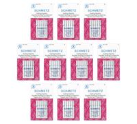 50 Schmetz Quilting Sewing Machine Needles - Size 90/14 - Box of 10 Cards
