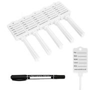 50 Self Locking Key Tags Keytags Garages Car Sales Workshops Caravans White