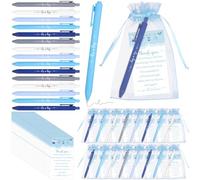 50 Set Baby Shower Favors for Guests It's a Boy Ballpoint Pens Thank You Gift Cards Organza Bags Baby Shower Gifts for Office School Student Writing Gender Reveal Party Favors Birthday Game Prizes