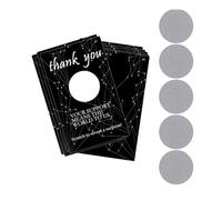 50 Set Business Scratch Off Thank You Cards 1.96 x 3.54 inch Customizable Blank Gift Vouchers Certificate Tickets of Small Business Customer Rewards Salon Client Appreciation Gifts
