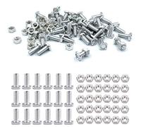 50 Sets Aluminium Greenhouse Nuts and Bolts for Building and Repairing Greenhouse