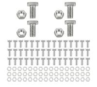 50 Sets Aluminium Greenhouse Nuts and Bolts Nuts and Bolts Set for Building and Repairing Greenhouse