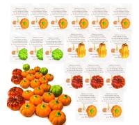 50 Sets Christian Resin Fall Pumpkin Gifts Bulk Halloween Thanksgiving Party Favors Sunday School Supplies Prizes Adwards with Scripture Bible Verses Cards Bible Studies Encouragement Favors